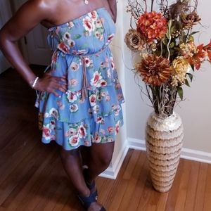 Forever 21 Women's Floral Dress  w/Belt Si…